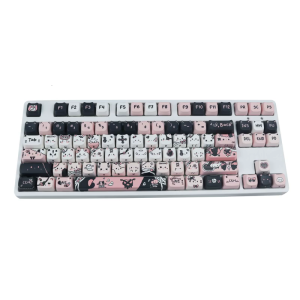 PBT Keycap for 61 87 96 98 104 108 Keycap Featuring Unique Cats Heads For Cats Lovers Seekings Fun Keyboards Upgrades