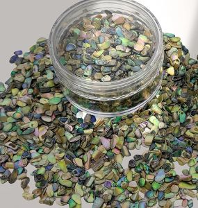 GOMMO Paua Abalone Shell Pieces Inlay Supplies 2 oz for Guitar Wood Inlay or Woodworkers Jewelers Luthiers Turners Professionals & Hobbyists (Small)