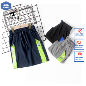 Quần đùi bé trai 25kg đến 45kg hãng AKL quần short cho bé trai size đại 5 đến 14 tuổi phong cách Hàn Quốc
