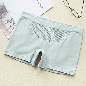 Women Safety Shorts Pants Seamless Honeycomb panties Nylon Mid Waist Panties underpants comfort