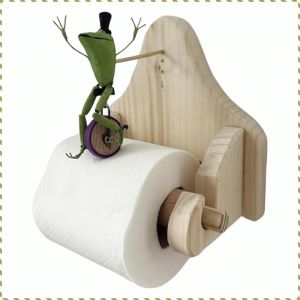 Frog Decorative Toilet Paper Holder Unique Rusty Toilet Paper Holder a Family with a Child Practicality