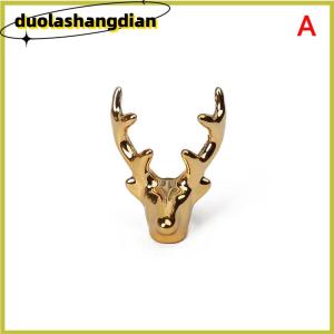 [Duola] รูปปั้นกวางกวางนอร์ดิกคริสต์มาสกวางเรนเดียร์อาร์ตฟิกเกอร์งานฝีมือวินเทจสีทองประดับบ้านของขวัญตกแต่งโต๊ะ