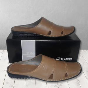 PLatino Sandal Selop Bustong Moccasin Kulit Premium Pria DM02