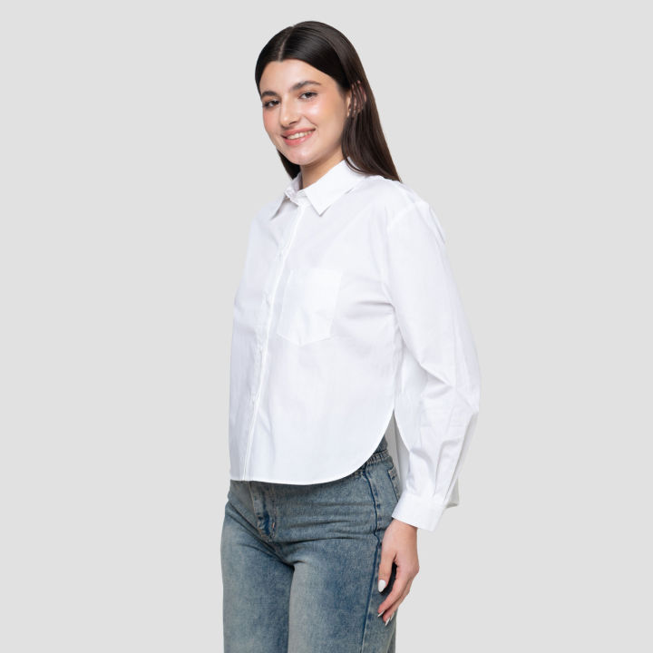 Connexion%20Blend%20Slim%20Tapered%20Waist%20Length%20Kemeja%20Wanita%20123346246%20-%20Image%202