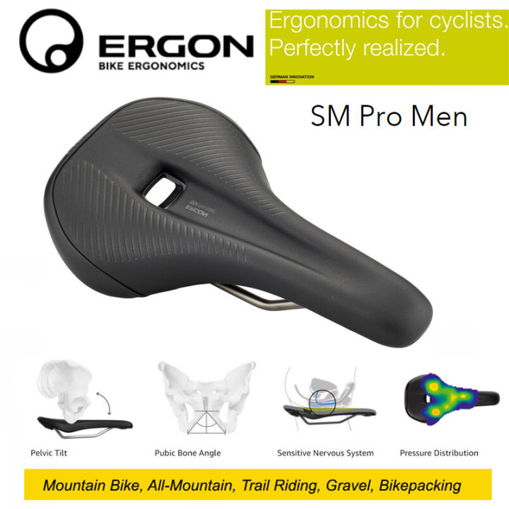 Sella Ergon SM10 Stealth Per Mountain Bike - Nera, 272mm, Nylon, Perfetta Per Enduro E All-Mountain
