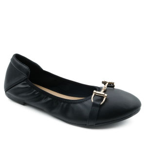 Nicholas Edison Flat Lisa Black Sepatu Ballerina Elastis Terbaru