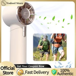 【24Hours Shipped】Travel-Friendly Handheld Turbo Fan with 100 Gear Wind Adjustable Speed Compact Portable Cooling Fan