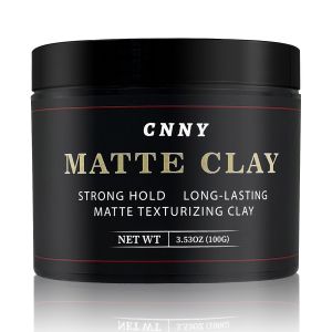 Sản phẩm tạo kiểu tóc cho nam giới CNNY dạng đất sét trọng lượng 353 oz độ giữ nếp cao tạo hiệu ứng lì thành phần tự nhiên giúp tăng độ phồng và tạo kiểu cho tóc phù hợp với nhiều loại tóc nam.