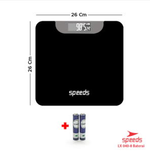 TIMBANGAN  BERAT BADAN  DIGITAL MINI KACA DESAIN UNIK WITH TEMPERATURE SPEEDS LX 040-02 SPEEDS