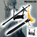 [THÉP 100%] Mô hình móc khóa Kirito Sword art Online Thanh Kiếm Elucidator mạnh trong Anime SAO Kazuto Kirigaya. 