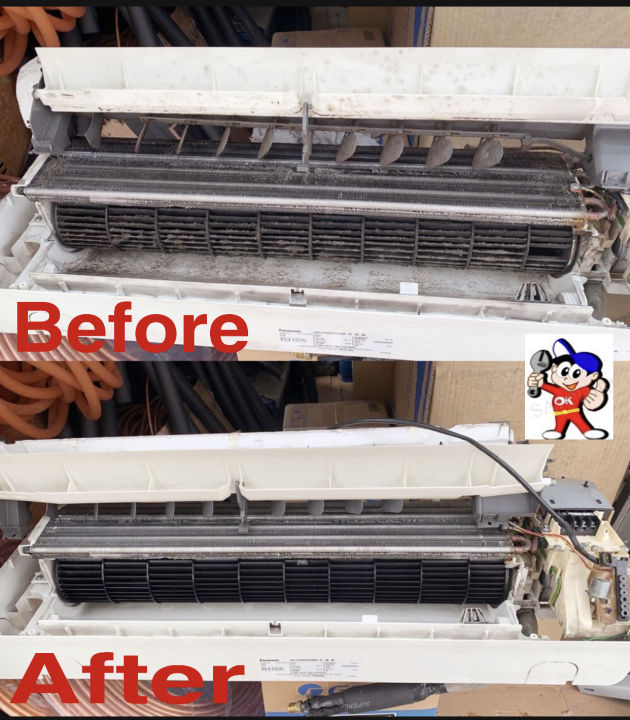 🎈Chemical Service Air Cond Wall Split Type R22 # 2.0hp🎉🎉COVERAGE AREA‼️ ...