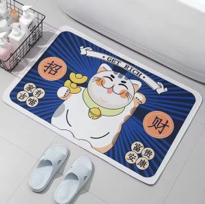 พรมเช็คเท้า พรมปูพื้น ห้องน้ำ ห้องครัว พรมเช็คเท้าราคาถูก 60*40 ลายน่ารัก สินค้าพร้อมจัดส่ง