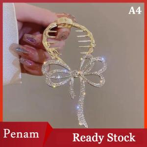 [PAM] Elegant Hair Claw Head Ponytail Buckle Ponytail Buckle Rhinestone Tassel Shark Clip Hairband Hair Clip Headdress