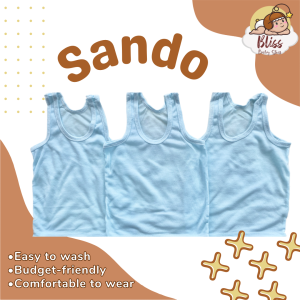 12pcs / 1 dozen Sando for Baby | Newborn Baby Clothes | Bargain Bundle Wholesale | Bliss Baby Stuff