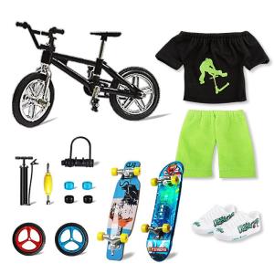 Mainan Skateboard Jari Mini / Bmx Miniatur Set Mainan Sepeda Mainan Meluncur