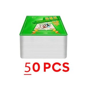 100PCS 1 Piece of Paper Can Catch 1000 Flies Fly Trap Sticky Glue Fly Catcher Flies Fly Killer