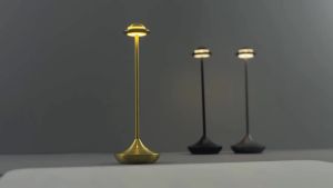 SXH Popular UFO-shaped table lamp metal night light unique and creative rechargeable table lamp ambient lighting for restaurants and bars