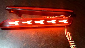 Lampu LED Bumper Belakang Grand Innova Lama 2004-2015 Reflektor Innova Old