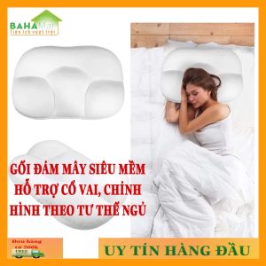 GỐI ĐÁM MÂY SIÊU MỀM HỖ TRỢ CỔ VAI CHỈNH HÌNH THEO TƯ THẾ NGỦ "BAHAMAR" có tác dụng chỉnh tư thế ngủ thoải mái và hỗ trợ chống đau vai cổ gáy