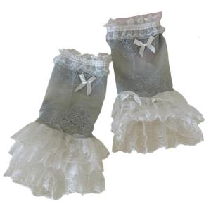 Decorative Lace Arm Sleeves Gloves Breathable Sleeve Embellished Cuff For Elegant Dresses And Casual Wear