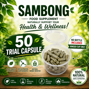 Sambong Food Supplement 50g – 100% Natural Herbal Supplement for Kidney Health Support Natural Detox Urinary Tract Wellness Immunity Boost & Digestive Health Support