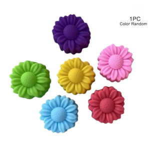 Silicone Cake Molder with Daisy Flower Design Food Grade Non‑stick Baking Moulds for Pudding Cupcake
