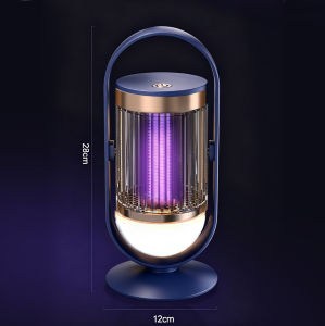 Portable Bug Zapper Rechargeable Mosquito Killer Outdoor Indoor Fly Trap 3000V Power Grid With Warm Lantern Light Quiet 5W Operation Safe For Pets Home Patio Tent And Camping