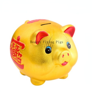 Resin Zodiac Pig Piggy Bank Luxurious Gold Paper Money Coin Box Hidden Safe Adult and Child Gifts Piggy Bank for Kids2026