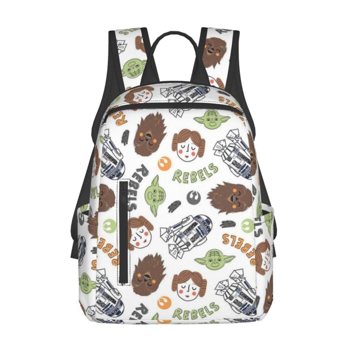 Stars Wars Cute Children's Backpack Korean Canvas Student School Bag  Japanese Leisure Travel Backpack