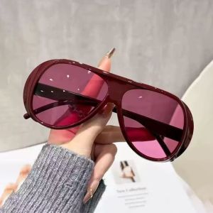 CHLOCH Máy tính cá nhân Kính râm Bảo vệ UV380 Ống kính cổ điển  Thời thượng Cổ điển Kính gọng lớn Thời trang nữ