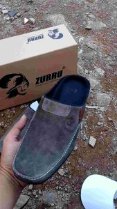 SANDAL PRIA KULIT SUEDE ZURRU
