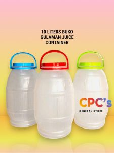 10 LITERS BUKO GULAMAN JUICE CONTAINER / PALAMIG CONTAINER / GULAMAN CONTAINER / WATER CONTAINER BEVERAGE DRINKWARE ROUND L SERVING JUGS