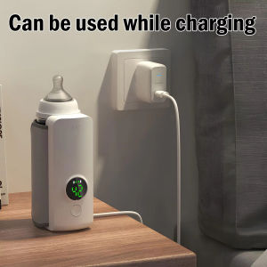 ที่อุ่นนมพกพา เครื่องอุ่นนมแม่ เครื่องอุ่นนม พร้อมจอแสดงผลอุณหภูมิ ชาร์จใหม่ได้ ที่อุ่นนมทารก