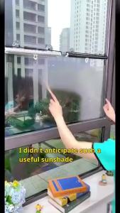 [XnMus.] Universal Roller Blinds Suction Cup Sunshade Blackout Curtain Car Bedroom Kitchen Office Window Sun-shading Curtains Nail-free