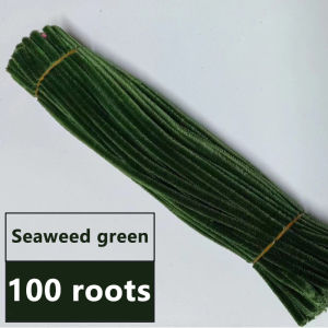 100PCS Fuzzy Wire Creative Colorful Dense Craft Projects Handmade DIY Flowers Twisted Stick