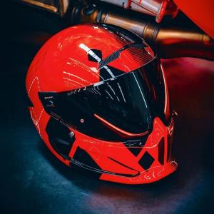 Original Ruroc Atlas 4.0 Carbon Fibre Motorcycle Helmet ECE DOT Approved Full Face Racing Helmet Cascos Para Moto For Harley