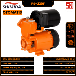 Shimida Booster Pump PS-150 Manual / PS-220F Otomatis Pompa Air Pompa Penguat Stabilizer Tekanan Air