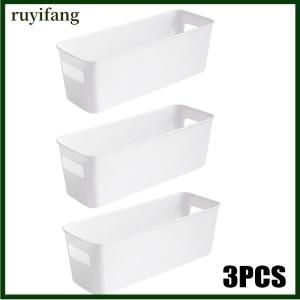 ruyifang 1 3PCS Multifunctional Desktop Storage Box Toiletries Cosmetic Sundries Plastic Storage Organization Box Drawer Organizer