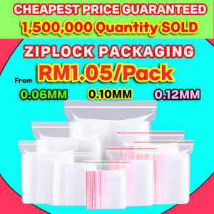 🔥0.6mm/0.10mm/0.12mm🔥100pcs Plastic Zipper Bag/Transparent Ziplock Bag with Sealable Zipper / Zip Lock Bag🔥