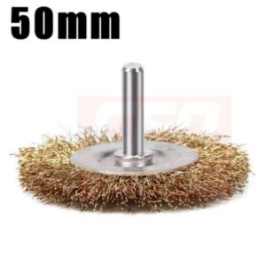 CEO 🇲🇾 Brass Wheel Brush With Shank Flat / T-shaped 2" (50mm) 3" (75mm) Berus Tembaga Besi Wood Steel Metal Kayu Polish