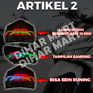 lampu rem lazy eye vario 125 150 rgb 210 mode tinggal pasang / lampu variasi belakang vario pnp / lampu stoplamp vario