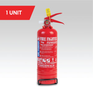 FIRE FIGHTER 1KG Portable Fire Extinguisher Pemadam Api (SIRIM & Bomba Approved) for Home & Car