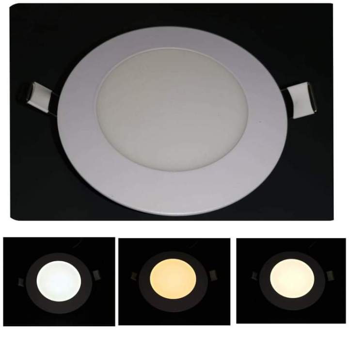 Tri Color Round Led Light PANEL LED TRI-COLOR 6WATTS ROUND RECESS TYPE | Lazada PH