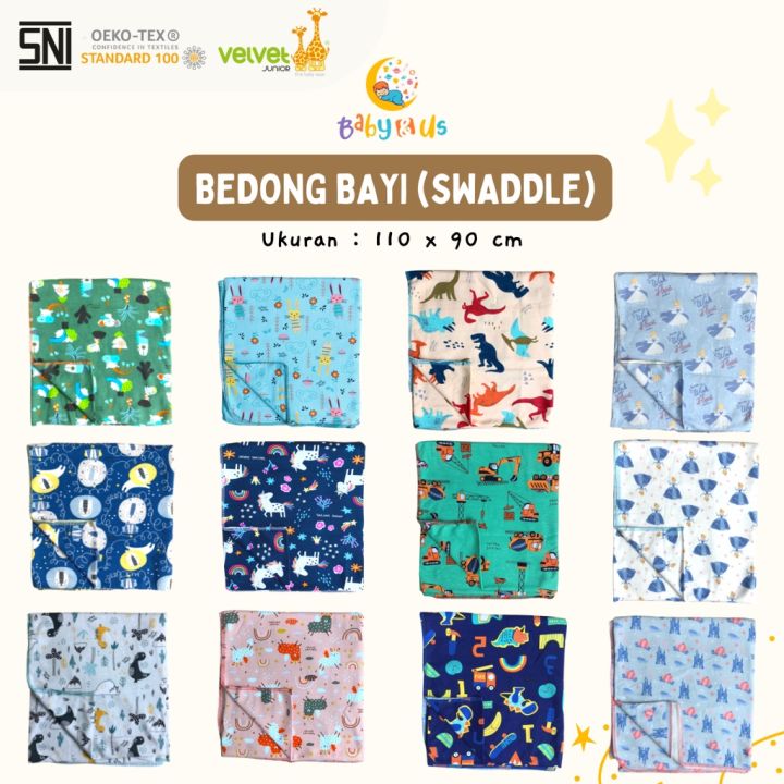 Velvet Junior Bedong Bayi SNI Satuan Brilliant Blue Industrious