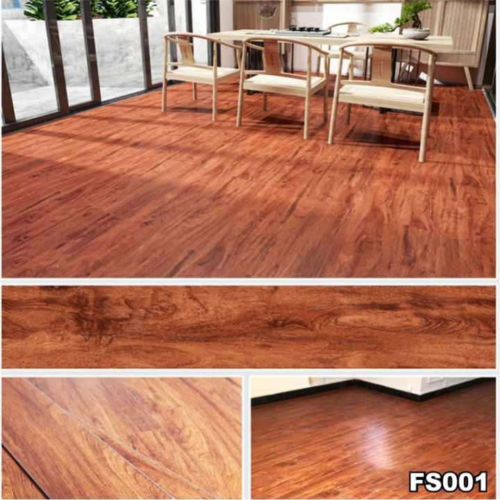 Stiker Lantai Stiker Vinyl Ukuran 91.2Cmx 15.2Cm Vinyl Parket Lantai