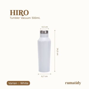 【RUMATIDY】HIRO Tumbler VIRAL Tahan Panas Dingin Vacuum Insulated Bottle 500ml Tahan Panas Dingin Stainless Steel 304 Anti Scratch Garansi 30 Hari