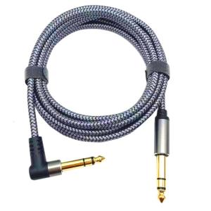 6.35mm đến 6.35mm cáp đàn ghi ta 1M hoặc 2m dây đồng chuyên nghiệp Cáp AMP jack cắm cáp dụng cụ cho guitar điện