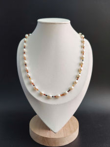 [ Woosilver ] Vòng Cổ Trai Ngọt Mix Hổ Phách - Secondhand - NTN243