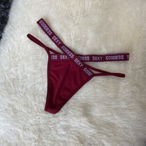 กางเกงชั้นในผู้หญิง บิกินี จีสตริง กางเกงในเว้าสูง สายไขว้ #S2006