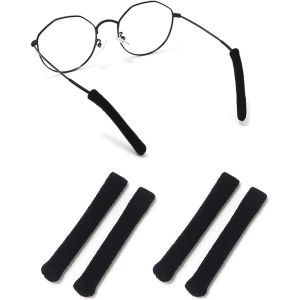 STARRY High Elastic Glasses Leg Cover Easy Fixing Knitting Frame Leg Cover Glasses Temple Anti-drop Eyeglass Ear Cushions